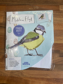 Blue Tit Cross Stitch Card Kit by Madeleine Floyd