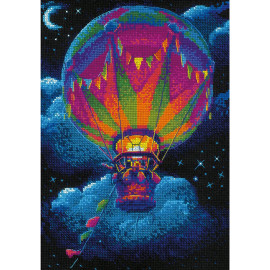 Hot Air Balloon Counted Cross Stitch Kit by Riolis
