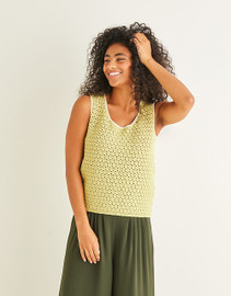  Crochet Vest Top Pattern in Sirdar Stories DK