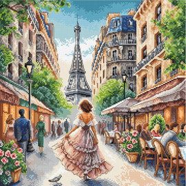 From Paris With Love Counted Cross Stitch Kit by AVA Stitch