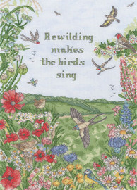 Rewild And Sing Counted Cross Stitch Kit by Bothy Threads