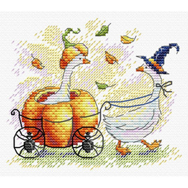 Festive Wagon Cross Stitch Kit By MP Studia
