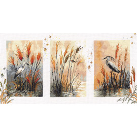 Herons Counted Cross Stitch Kit by VDV