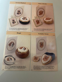 *Second-Hand* Collection of Dog Cross Stitch Charts by Framecraft