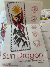 *Secondhand* Sun Dragon Bookmark Cross Stitch Chart only