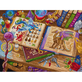 Dragon Studies Cross Stitch Kit by Letistitch