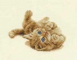 Kitten Playing Cross Stitch Kit