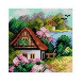 Spring Cabin Tapestry Canvas Only by Orchidea