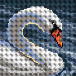 Swan I Tapestry Canvas Only by Orchidea