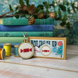 You Crack Me Up! Mini Matchbox Cross Stitch Kit by The Crafty Kit Co.