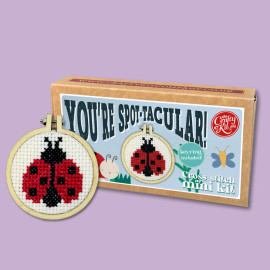 You're Spot-tacular! Mini Matchbox Cross Stitch Kit by The Crafty Kit Co.