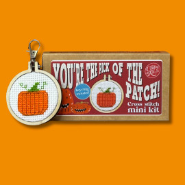 You're the Pick of the Patch! Mini Matchbox Cross Stitch Kit by The Crafty Kit Co.