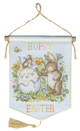 Hoppy Easter Cross Stitch Kit by Bothy Threads