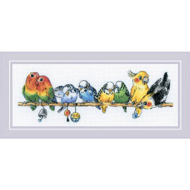Parrots Cross Stitch Kit by Riolis