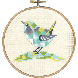 Wren Counted Cross Stitch Kit By Permin