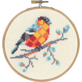 Bullfinch Counted Cross Stitch Kit By Permin