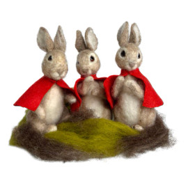 Beatrix Potter -Flopsy Mopsy and Cotton-Tail Needle Felting Craft Kit