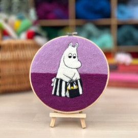 Moomin - Moominmamma Thinking in a Hoop Needle Felting Craft Kit By Crafty Kit