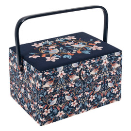 Sewing Box (L): Embroidered: Blossom Birds Sewing Box
