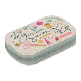 My Sewing Embroidered Zip Case Sewing Kit by Hobby Gift