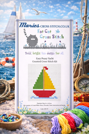 Easy  Peasy Yacht Cross Stitch Kit by Fat Cat