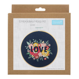 Embroidery Kit with Hoop: Love with Hoop by Trimits
