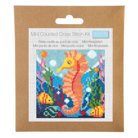 Seahorse Mini Cross Stitch Kit by Trimits