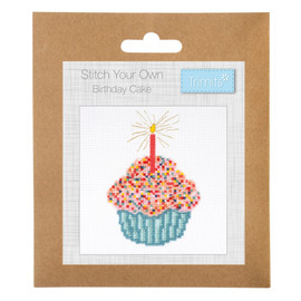 Birthday Cake Counted Cross Stitch Kit by Trimits
