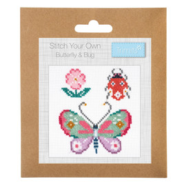 Butterfly & Bug Counted Cross Stitch Kit by Trimits