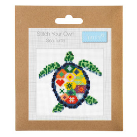 Mini Sea Turtle Counted Cross Stitch Kit by Trimits