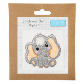 Mini Elephant Counted Cross Stitch Kit by Trimits