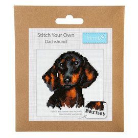 Mini Dachshund Counted Cross Stitch Kit by Trimits