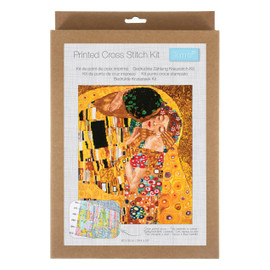 Extra Large The Kiss Printed Cross Stitch Kit by Trimits