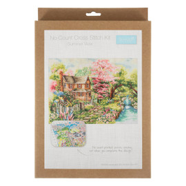 Extra Large Summer View Printed Cross Stitch Kit by Trimits