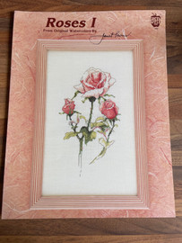 Watercolour Rose I Cross Stitch Chart by Janet Powers