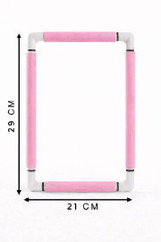 Nurge Pink Embroidery Snap Frame 21cm x 29cm