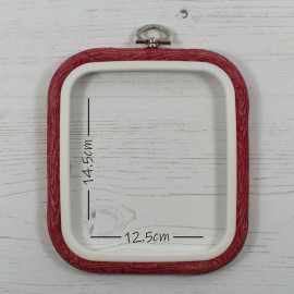 Nurge Flexi Hoops Square - Red Grain 125mm x 145mm (5 x 5.75")