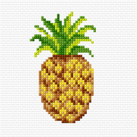 Pineapple Counted Cross Stitch Kit by Orchidea