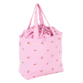 Embroidered Cherries Drawstring Craft Bag by Hobby Gift