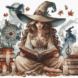The Witche's Autumn Cross Stitch Kit By AVA