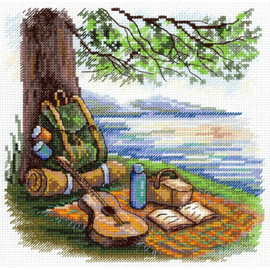 Tourist Stop Counted Cross Stitch Kit by MP Studia