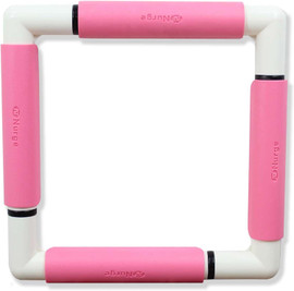 Nurge Pink Embroidery Snap Frame 21cm x 21cm