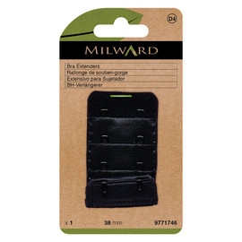 Bra Back Extenders: 38mm: Black