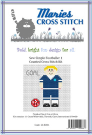 Sew Simple Footballer 1 Cross Stitch Kit by Maries