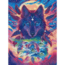 Wolf Magic Counted Cross Stitch Kit by Letistitch