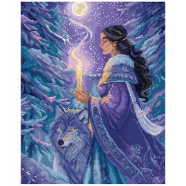 Arctic Enchantress Counted Cross Stitch Kit by Letistitch