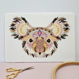 Mandala Koala Cross Stitch Kit by Meloca Designs