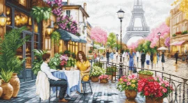 Tower View Cross Stitch Kit by Luca S GOLD