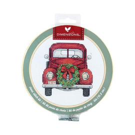 Truck Cross Stitch Kit with hoop by Dimensions