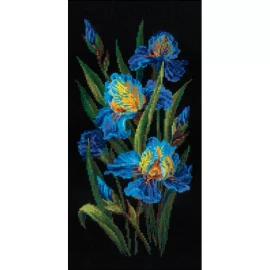 Beautiful Irises Counted Cross Stitch Kit by Riolis